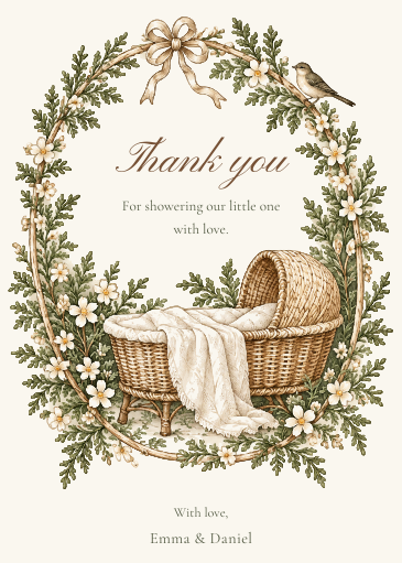 Thank You Cards reduced actual template preview