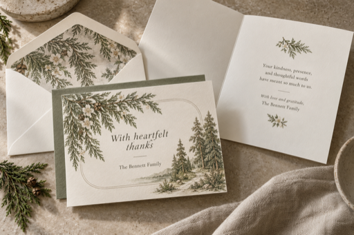 Thank You Cards approved styled mockup