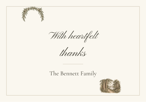 Thank You Cards reduced actual template preview