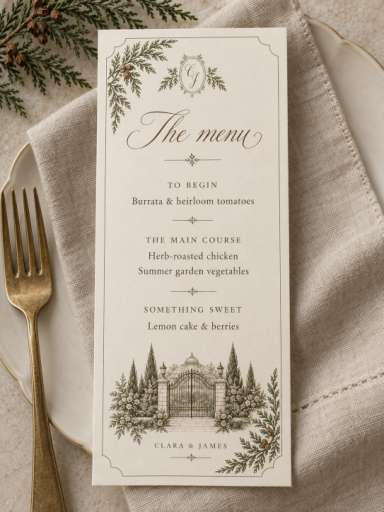 Menu Cards