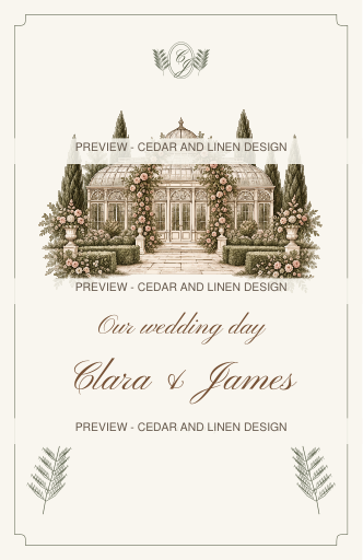 Program Booklet watermarked printable design preview
