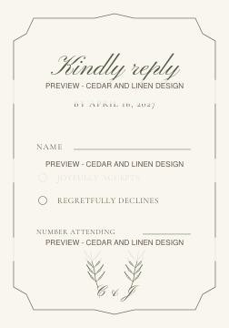 RSVP Card watermarked preview
